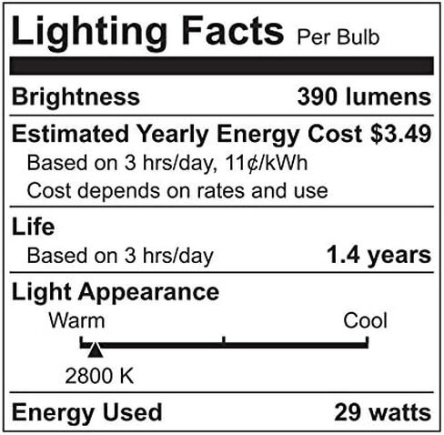 GE Lighting White 70287 Soft Long Life 29 (40-watt Replacement), 390-Lumen A19 Light Bulb with Medium Base, 4-pack, 4 Count (Pack of 1) in Saudi Arabia