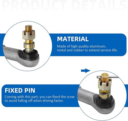 Tie Rod End Kit Left & Right Compatible with Honda Pilot/FourTrax/Recon/Rancher/Foreman/Rincon/FL400R/200/250/300/350/400/420/450/500/520/650/680 in Saudi Arabia