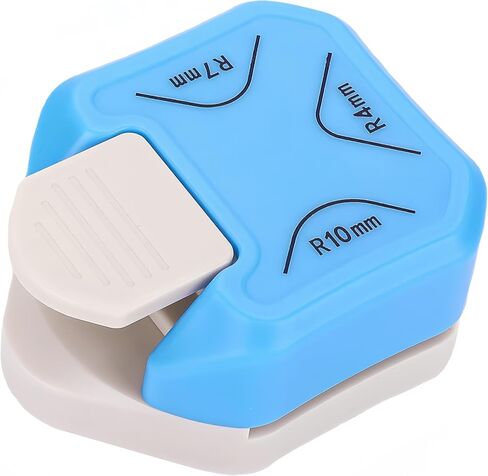 3 in 1 Round Corner Punch, 4mm, 7mm, 10mm 3 Way Corner Rounder Punch for Paper Crafts, DIY Projects, Blue in Kuwait