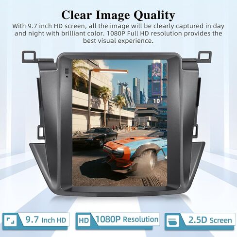 [2+64G] for Toyota RAV4 2013-2018 Car Radio with Wireless Carplay and Android Auto - 9.7 Inch Vertical Touchscreen Android 13 Car Stereo - Hi-Fi/WiFi/GPS/SWC + AHD Backup Camera in Saudi Arabia