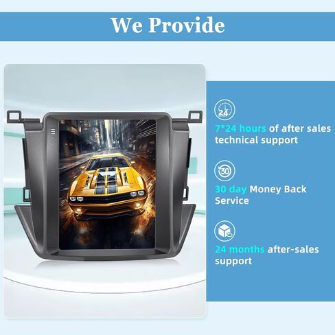 [2+64G] for Toyota RAV4 2013-2018 Car Radio with Wireless Carplay and Android Auto - 9.7 Inch Vertical Touchscreen Android 13 Car Stereo - Hi-Fi/WiFi/GPS/SWC + AHD Backup Camera in Saudi Arabia