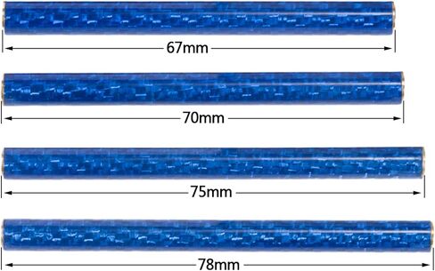 AMK SCX10 Chassis Braces 5Pcs 67-78mm Blue Carbon Fibre Braces for 1/10 RC Crawler LCG Chassis Gspeed Dluxfab Element Gmade R1 SCX10 Comp Builds SCX10 Upgrades Accessories (SCX10 Chassis Braces 75mm) in Saudi Arabia