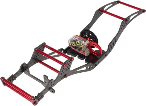 AMK SCX10 Chassis Braces 5Pcs 67-78mm Blue Carbon Fibre Braces for 1/10 RC Crawler LCG Chassis Gspeed Dluxfab Element Gmade R1 SCX10 Comp Builds SCX10 Upgrades Accessories (SCX10 Chassis Braces 75mm) in Saudi Arabia
