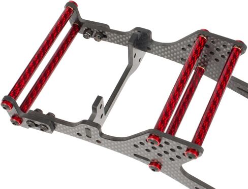 AMK SCX10 Chassis Braces 5Pcs 67-78mm Blue Carbon Fibre Braces for 1/10 RC Crawler LCG Chassis Gspeed Dluxfab Element Gmade R1 SCX10 Comp Builds SCX10 Upgrades Accessories (SCX10 Chassis Braces 75mm) in Saudi Arabia