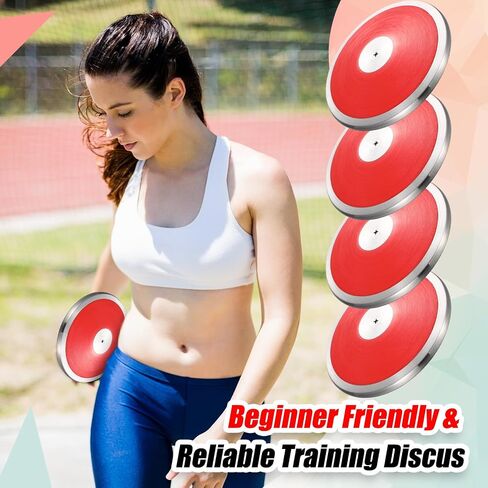 4 Pcs 1 kg Sports Training Discus Boys Girls Discus Track and Field Discuses Track and Field Training Equipment for High School and College Throwers Practice and Competition in Kuwait