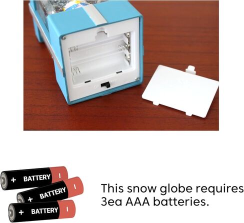 GOODSDECO كرة ثلجية مع أضواء متلألئة - فانوس كرة ثلجية، صندوق هدايا كرة ثلجية لطيفة، كرات ثلجية غير قابلة للكسر، هدايا حفيدة، كرة ثلجية للأطفال البنات عيد ميلاد أصفر in Kuwait