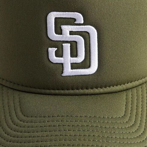 عصر جديد SD سان دييغو بادريس 9FORTY 1992 كل النجوم لعبة التصحيح رغوة قبعة سائق الشاحنة، قبعة قابلة للتعديل الأخضر in Kuwait