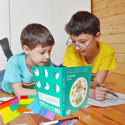 2024 New Magnetic Fraction Educational Puzzle, 102Pcs Magnetic Fraction Tiles Circles, Fractions manipulatives Educational for Elementary School, Magnetic Fraction Teaching Aids for Elementary School in Saudi Arabia