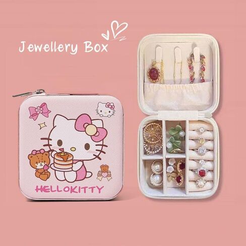 Small Travel Jewelry Case, Cute PU Leather Jewellery Box, Ring BoxNecklace Organizer, Gifts for Women in Saudi Arabia