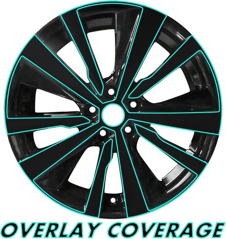 SlickMod Chrome Delete Blackout Vinyl Overlay for 2019-2022 Nissan Altima 19inch Wheel Rims (Gloss Black) in Kuwait