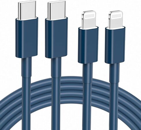 كابل USB C إلى Lightning 2 حزمة بطول 6 أقدام لكابل شاحن سريع iPhone 【معتمد من MFi 】 سلك شحن من النوع C إلى Lightning متوافق مع iPhone 14 13 13 Pro Max 12 12 Pro Max 11 XS XR X 8 iPad، وردي in Kuwait