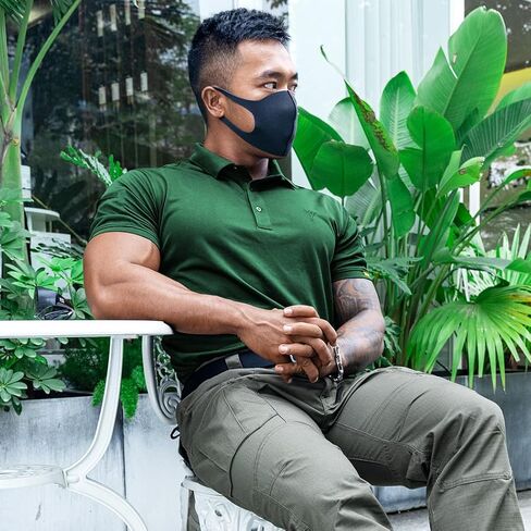 IDOGEAR Tactical Polo Shirt Short Sleeve Quick Dry Golf Shirts Regular Fit T-Shirt with Moisture-Wicking in Saudi Arabia