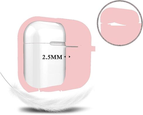 غطاء حماية لحافظة شحن Airpods Pro، حافظة Air Pods من السيليكون الأحدث مع مجموعة سلسلة مفاتيح ناعمة لطيفة على شكل كرة بوم بوم (أ، وردي) in Kuwait
