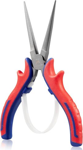 GOLD DEER 5" Mini Bent Nose Pliers for Jewelry Making Bent Needle Nose Plier, CRV Steel Body with Teflon Finish and Professional Handle, Micro Jewelry Making Plier with Curved Jaw for Crafting Repair in Kuwait