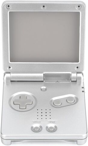 غلاف غلاف بديل لجهاز Gameboy Advance GBA SP، غطاء علبة اللعبة، جزء إصلاح اللعبة باللون الفضي in Saudi Arabia