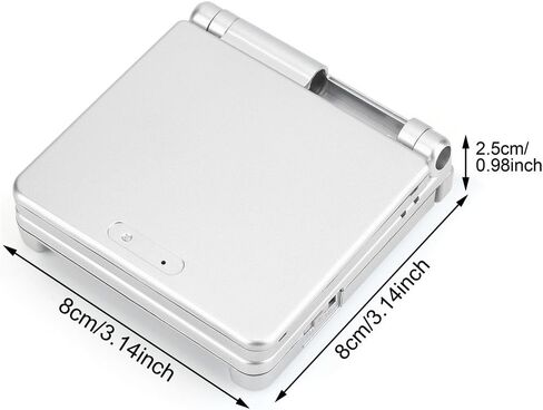 غلاف غلاف بديل لجهاز Gameboy Advance GBA SP، غطاء علبة اللعبة، جزء إصلاح اللعبة باللون الفضي in Saudi Arabia