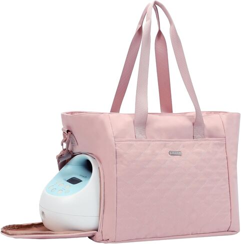 FINDCOZY Breast Pump Bag, Diaper Bag Tote for Working Mom, Compatible with Medela, Spectra S1, S2 Breast Pumps, Black in Saudi Arabia