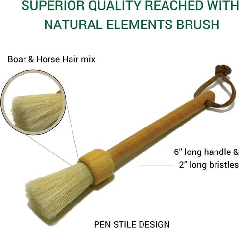 Valentino Garemi Cleaning Brush for Dusting Vintage Collection Picture Frames Genuine Bristles Made in Germany in Kuwait