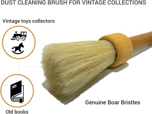 Valentino Garemi Cleaning Brush for Dusting Vintage Collection Picture Frames Genuine Bristles Made in Germany in Kuwait