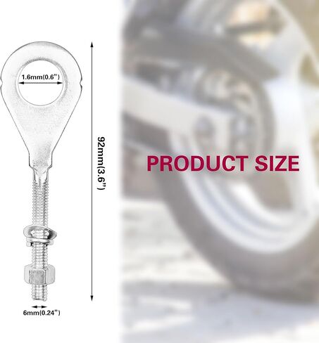 أداة ضبط محور شد السلسلة، 4 قطع من Hyhpsjiee شداد سلسلة دراجة صغيرة 15 مم، متوافق مع 50cc-125cc CRF50 XR70 CT70 ATV Pit Dirt Bike دراجة نارية. in Kuwait