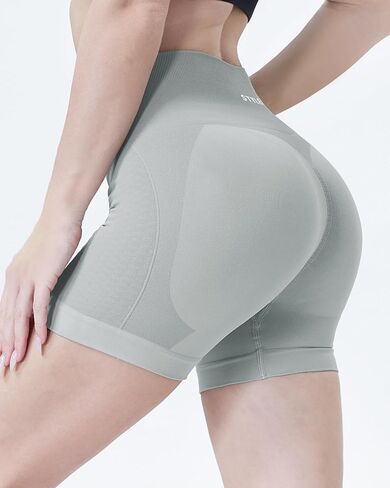 Styleach Women Gym Workout Shorts Scrunch Seamless High Waisted Butt Lifting Shorts Stay Active Collection in Saudi Arabia
