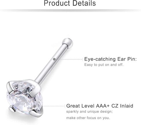 Cisyozi 18G أوبال الأنف الدائري الجراحية الصلب الأنف ترصيع المسمار على شكل حرف L الأنف الأطواق ثقب المجوهرات مجموعة للنساء الرجال الفتيات الأنف خواتم in Kuwait