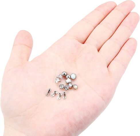 مجوهرات ثقب الجلد من Dyknasz 14G G23 من التيتانيوم الصلب مرساة جلدية زركون وأوبال وجلد كروي للنساء والرجال، 2-4 مم، 5 أزواج in Kuwait