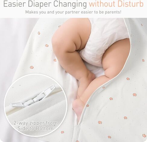 2 Pack Transitional Baby Swadding Sacks with Arms Up Length Sleeves & Mitten Cuffs, Sleeping Sack Bag 2 Ways Zipper, Wearable Swaddle Blanket for Newborns Baby Snug Fit Calms Startle Reflex in Saudi Arabia