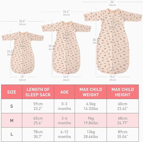 2 Pack Transitional Baby Swadding Sacks with Arms Up Length Sleeves & Mitten Cuffs, Sleeping Sack Bag 2 Ways Zipper, Wearable Swaddle Blanket for Newborns Baby Snug Fit Calms Startle Reflex in Saudi Arabia