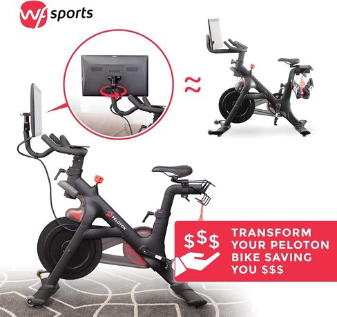 WF Sports لشاشة Peloton SureScreenMount الدوارة | مرفق حامل شاشة محوري من Peloton لسهولة التدوير من أجل القوة واليوجا وفصول التأمل | يتضمن حامل هاتف SureMountPro Peloton الإضافي in Saudi Arabia