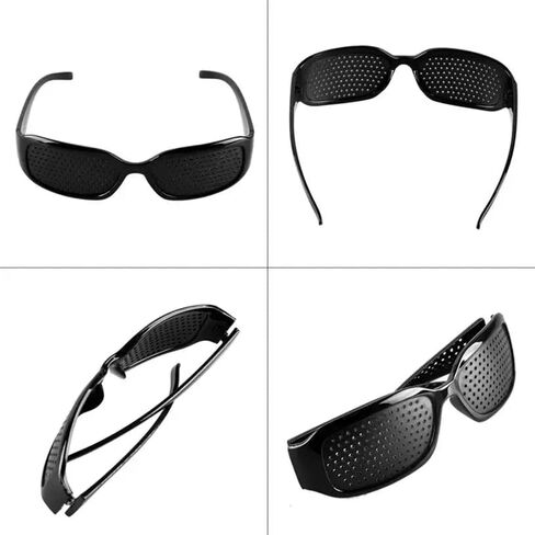 مجموعة من نظارتين للجنسين مضادة لقصر النظر الاستجماتيزم للرجال والنساء لتحسين الرؤية وتصحيح الحول نظارات التعب (أسود-U9-B2) in Kuwait