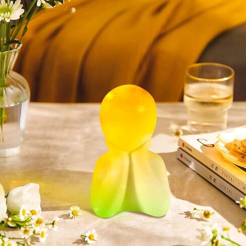 Voyyphixa 3D Human Statues Sculptures Silicone Candle Molds Resin Molds Candles Body Silicone Mold Figure Moulds for Resin DIY Making Statue Candle Aromatherapy Soap Clay Craft (Candle C) in Kuwait