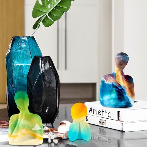 Voyyphixa 3D Human Statues Sculptures Silicone Candle Molds Resin Molds Candles Body Silicone Mold Figure Moulds for Resin DIY Making Statue Candle Aromatherapy Soap Clay Craft (Candle C) in Kuwait