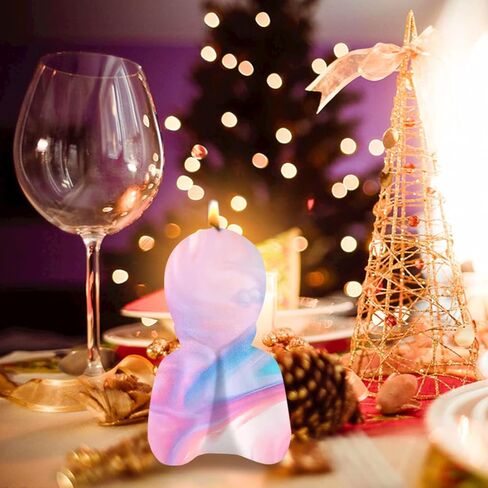 Voyyphixa 3D Human Statues Sculptures Silicone Candle Molds Resin Molds Candles Body Silicone Mold Figure Moulds for Resin DIY Making Statue Candle Aromatherapy Soap Clay Craft (Candle C) in Kuwait