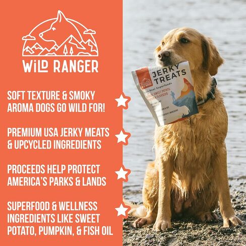 Wild Nature Chicken Jerky for Dogs Sticks | Made in The USA Only | Healthy, All-Natural Chicken Jerky Dog Treats | High Protein, Soft Dog Jerky Treats | Grain Free Superfoods | Perfect Training Treats in Saudi Arabia