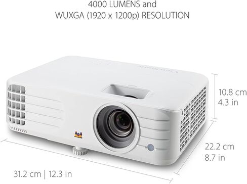 جهاز عرض ViewSonic PG706HD 4000 Lumens Full HD 1080p مع RJ45 LAN تحكم عمودي وتكبير بصري للمنزل والمكتب in Kuwait