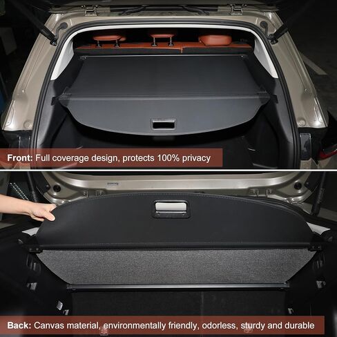 غطاء شحن طراز OEM لملحقات Mazda CX50 2024 2023، غطاء صندوق السيارة قابل للسحب ودرع الأمان وشاشة الخصوصية مع قطعتين من خطافات مسند رأس السيارة لعام 2023 2024 Mazda CX-50 CX 50 in Kuwait