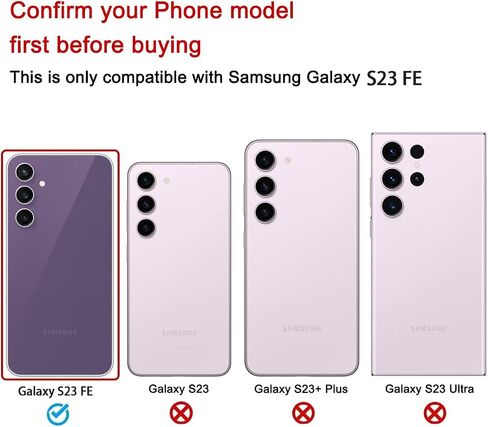 بديل الزجاج الخلفي الخلفي OEM لهاتف Samsung Galaxy S23 FE مع مجموعة أدوات إصلاح ودليل (أرجواني) in Kuwait