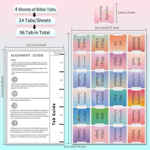 STARLIBOO- علامات تبويب الكتاب المقدس، علامات تبويب الكتاب المقدس مغلفة للنساء والرجال، موضوع ملون ثلاثي الأبعاد، ملصقات مطبوعة كبيرة الحجم/سهلة القراءة، علامات تبويب الكتاب المقدس لدراسة الكتاب المقدس، علامات تبويب فهرس الكتاب المقدس، علامات تبويب كتب ال in Kuwait