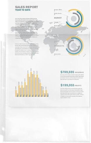واقيات أوراق Avery Economy الشفافة، خالية من الأحماض، صندوق مكون من 100 قطعة (75091) (11 × 8 1/2) in Saudi Arabia