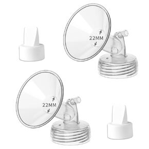 22mm Wide Mouth Flange and Duckbill Valve Compatible with Spectra S1/S2 and 9 Plus Not Original Spectra Pump Parts Replacement in Saudi Arabia