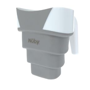 Nuby Collapsible Rinse Pail for Baby Bath Time - Collapsible Bucket with Easy Grip Handle to Rinse Baby Shampoo and Soap - Baby Essentials in Kuwait