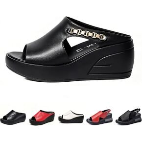 Fashion Women Ankle Strap Open Toe Platform Wedge Sandals Comfy Breathable Slingback Dress Shoes Summer High Heel Sandals in Saudi Arabia