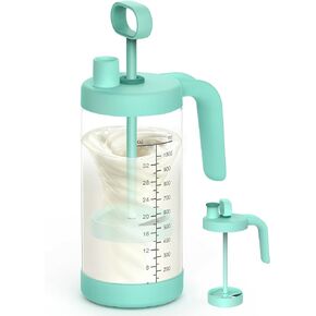 32oz Glass Formula Mixing Pitcher, Borosilicate Breastmilk Mixer, BPA-Free | Microplastic-Free, Leakproof Breastmilk Fridge Storage Container with Silicone Seal, Baby Feeding Pitcher, Dishwasher-Safe in Kuwait