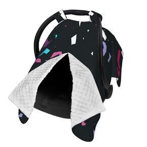 Terrazzo-Handcrafted-Venetian-Chaotic-Pastel-Colourful-S Baby Car Seat Cover & Breastfeeding Nursing Cover - Breathable Stretch Fabric Multi-Use Nursing Cover for Breastfeeding in Kuwait