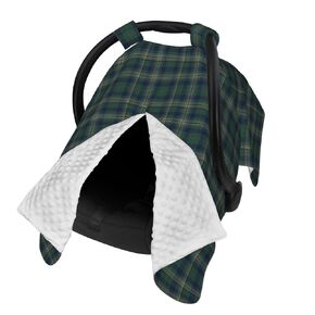 Clan Kennedy Tartan Baby Car Seat Cover & Breastfeeding Nursing Cover - Breathable Stretch Fabric Multi-Use Nursing Cover for Breastfeeding in Kuwait