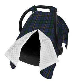Clan Hope Tartan Baby Car Seat Cover & Breastfeeding Nursing Cover - Breathable Stretch Fabric Multi-Use Nursing Cover for Breastfeeding in Kuwait