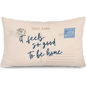 Coastal Pillow Blue Coastal Throw Pillow Cover 12x20 | Coastal Room Decor, Blue Dorm Decor, Coastal Preppy Retro Salt Water & Sunsets Decor for Girls Room College Sofa Couch in Kuwait