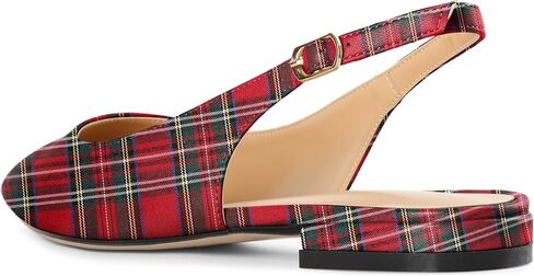 Eldof Women Low Heels Pointed Closed Toe Slingback Flats Ankle Straps Pumps Classic Dressy Elegant Shoes 1 Inch in Kuwait