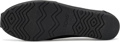 TOMS Women's Alpargata Ballet Flat, Textile Upper, Black/Black Heritage Canvas, 8.5 in Kuwait